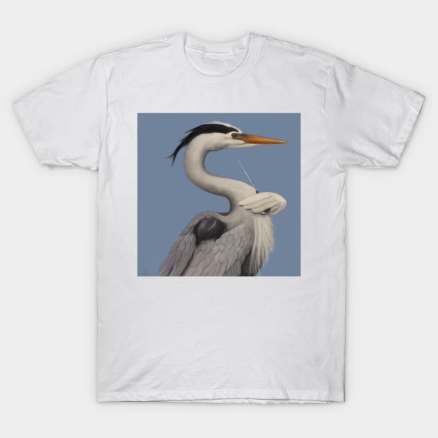 Musical Heron - The Conductor T-Shirt by JHeavenor